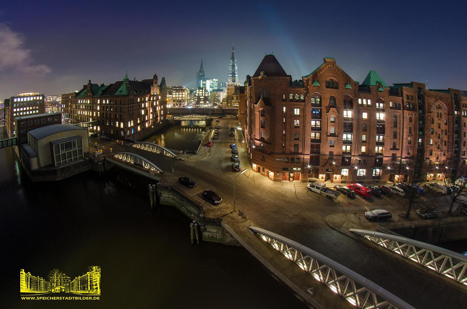 Nächtliche Speicherstadt