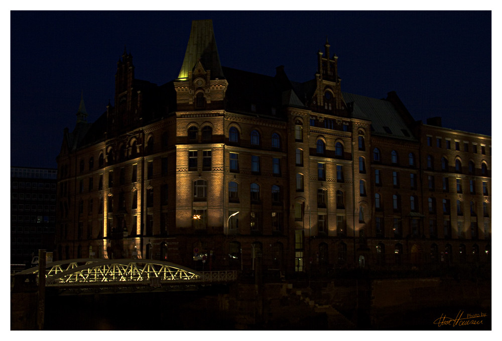 Nächtliche Speicherstadt