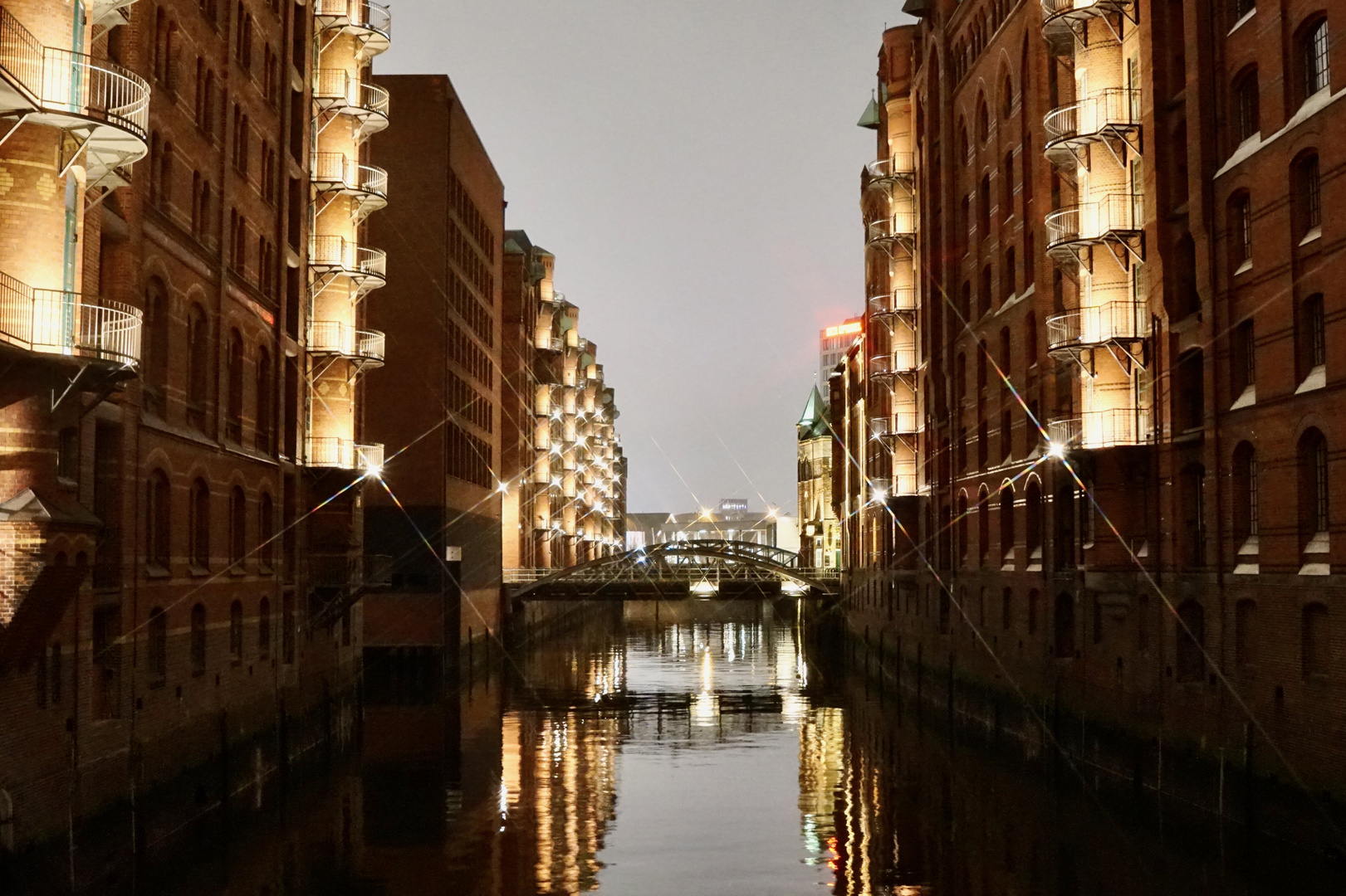 Nächtliche Speicherstadt