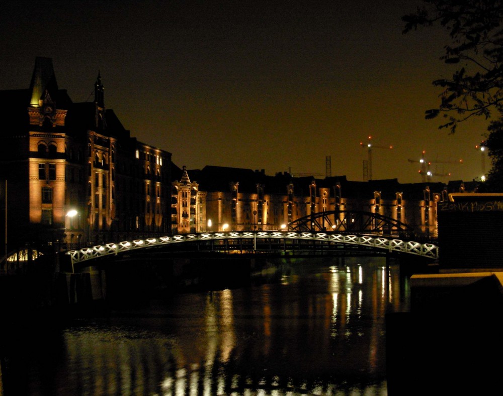 Nächtliche Speicherstadt