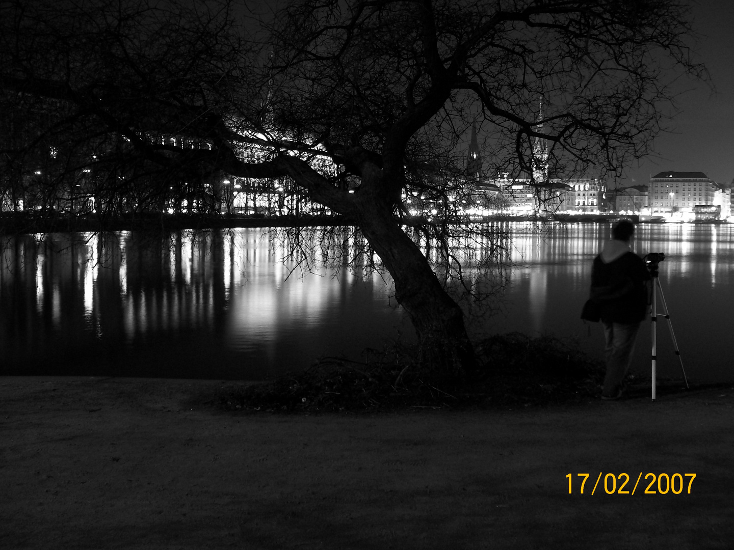 Nächtlicher Alster Blick