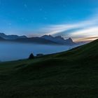 Nächtlicher Blick in Richtung Wetterstein