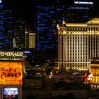 nächtlicher Blick über den Strip, Las Vegas, Nevada, USA