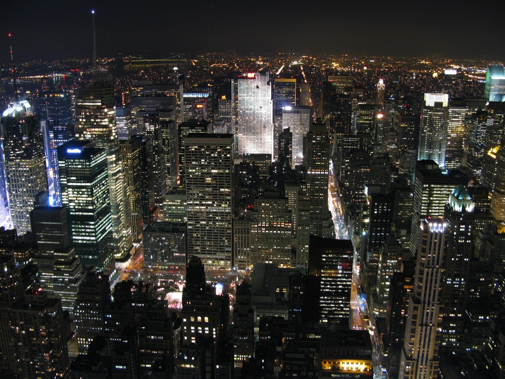 nächtlicher Blick vom Empire State Building-1