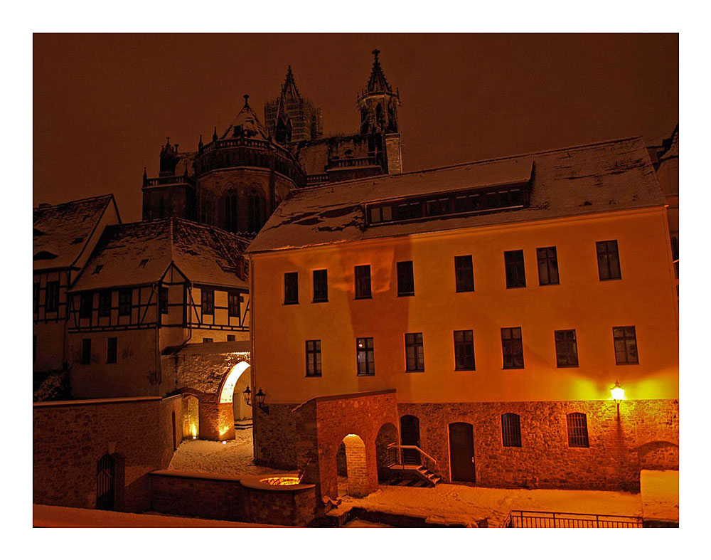 nächtlicher Blick zum Dom