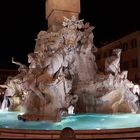 Nächtlicher Brunnen in Rom, Piazza Navona