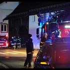 Nächtlicher Einsatz der Feuerwehr und Polizei