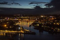 nächtlicher Festungsblick