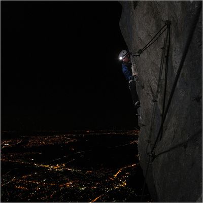 Nächtlicher Klettersteig
