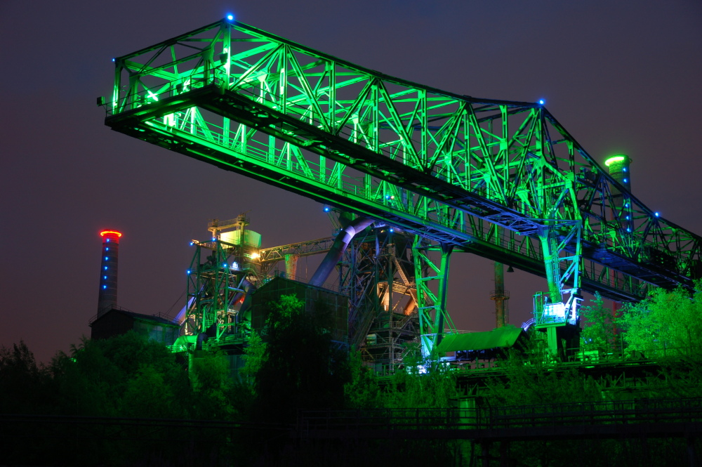 Nächtlicher Ruhrpott - Hochofenwerk Meiderich