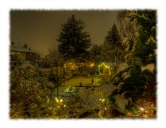 Nächtlicher Wintergarten