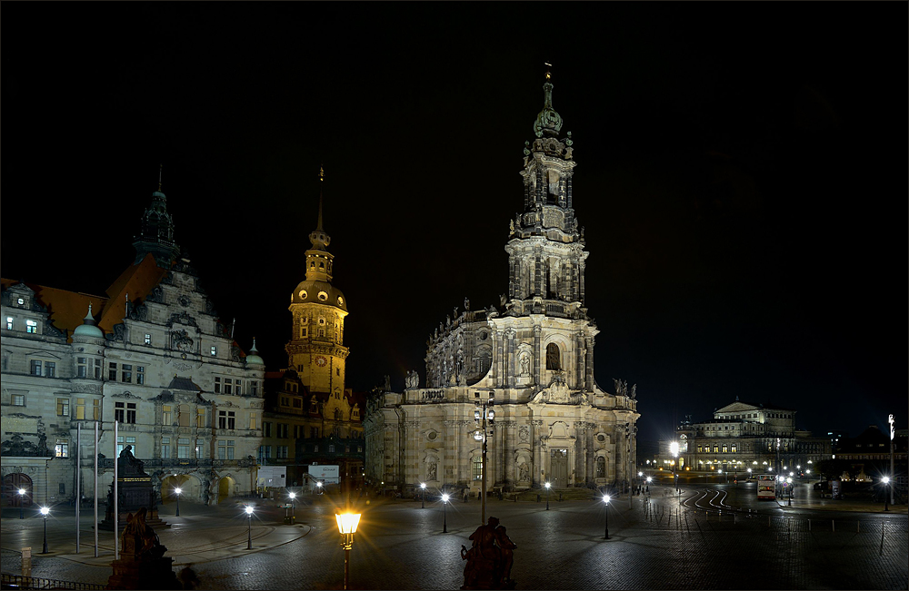 Nächtliches Dresden ...,