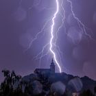 Nächtliches Gewitter über Siegburg