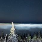 Nächtliches Panorama auf dem Fichtelberg