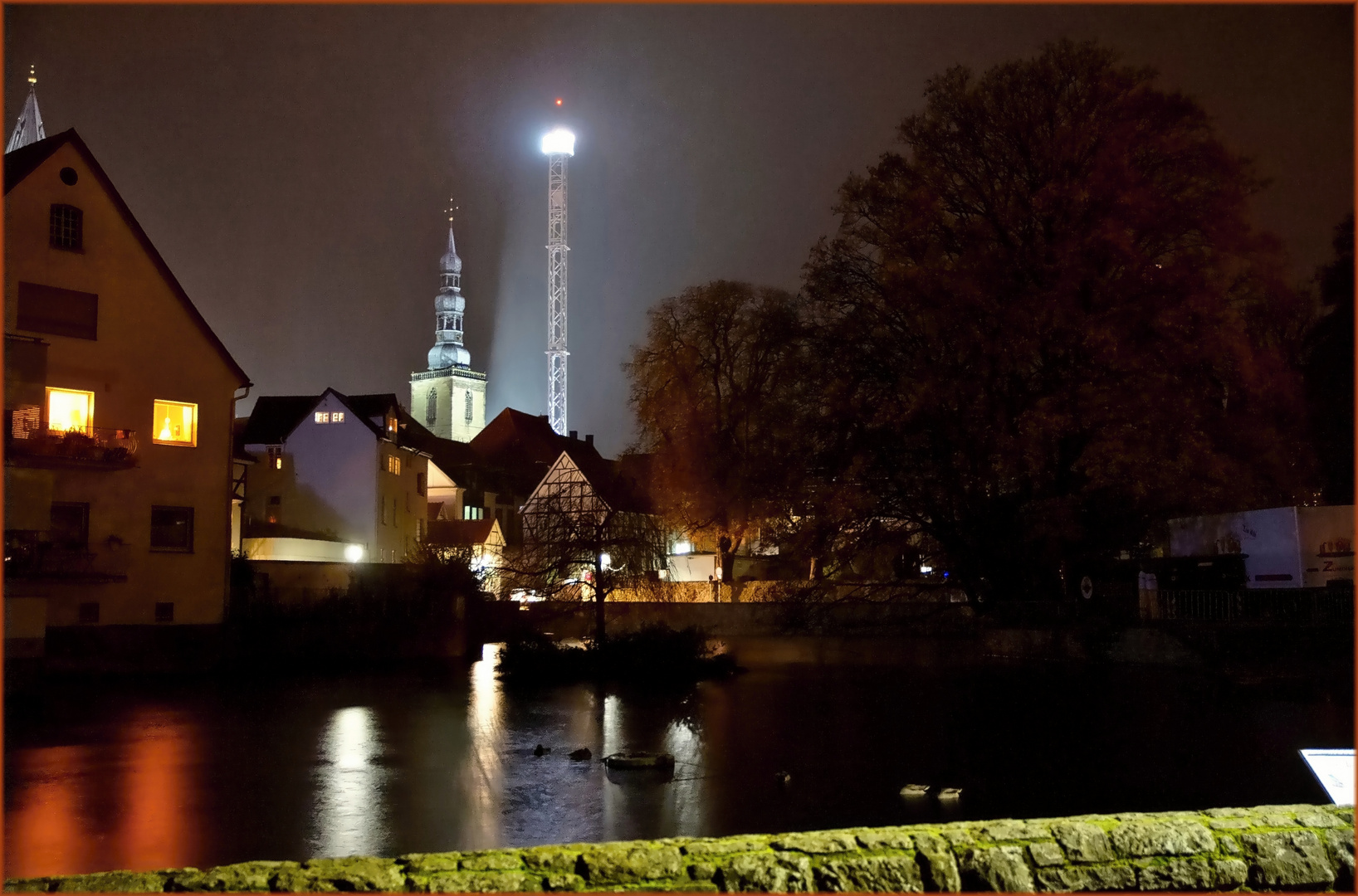 Nächtliches Soest am "Großen Teich"