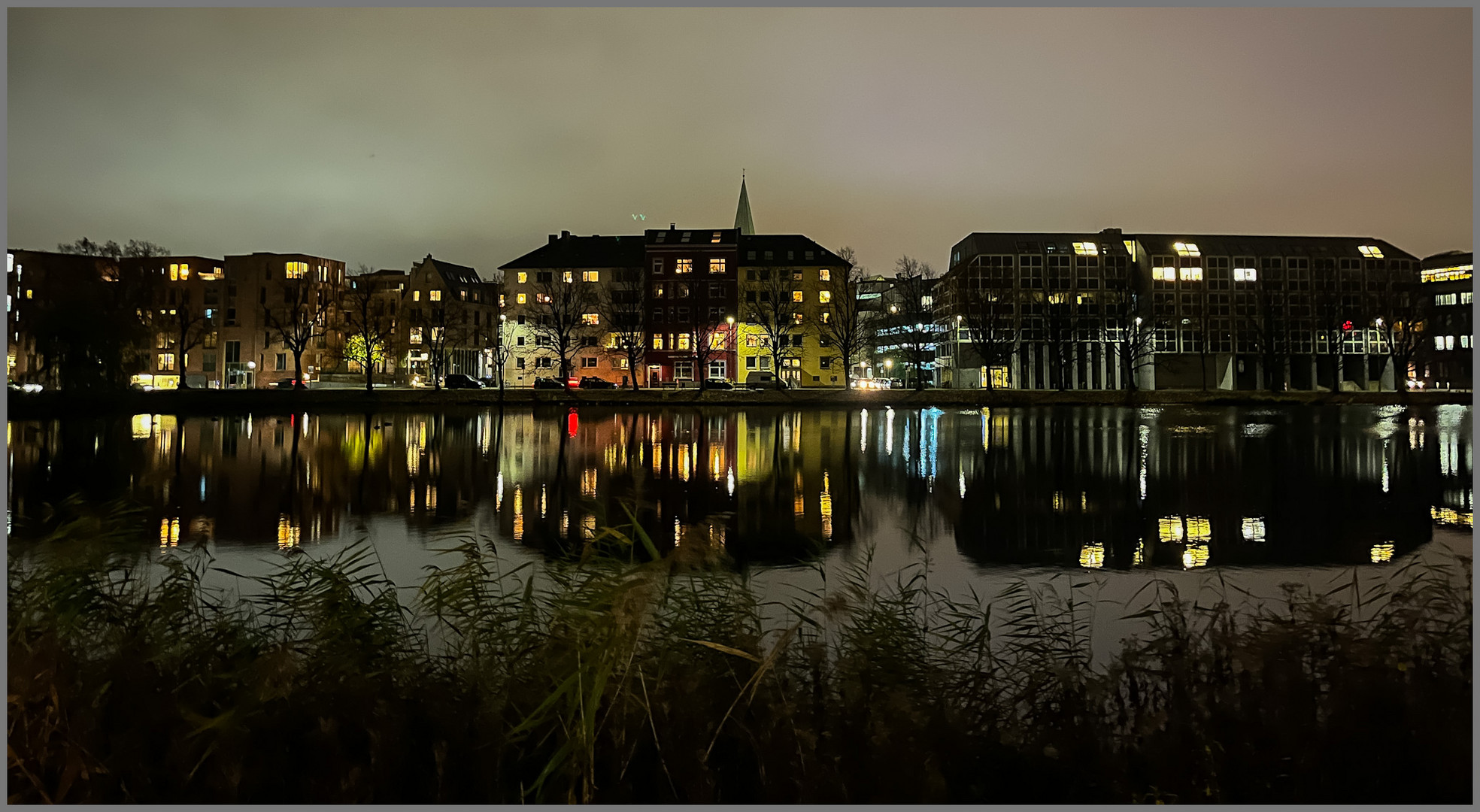 Nächtliches Spiegeln