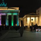 Nächtliches Treiben am Brandenburgertor.