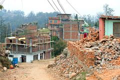 Nagarkot - vom Erdbeben noch stark betroffen.