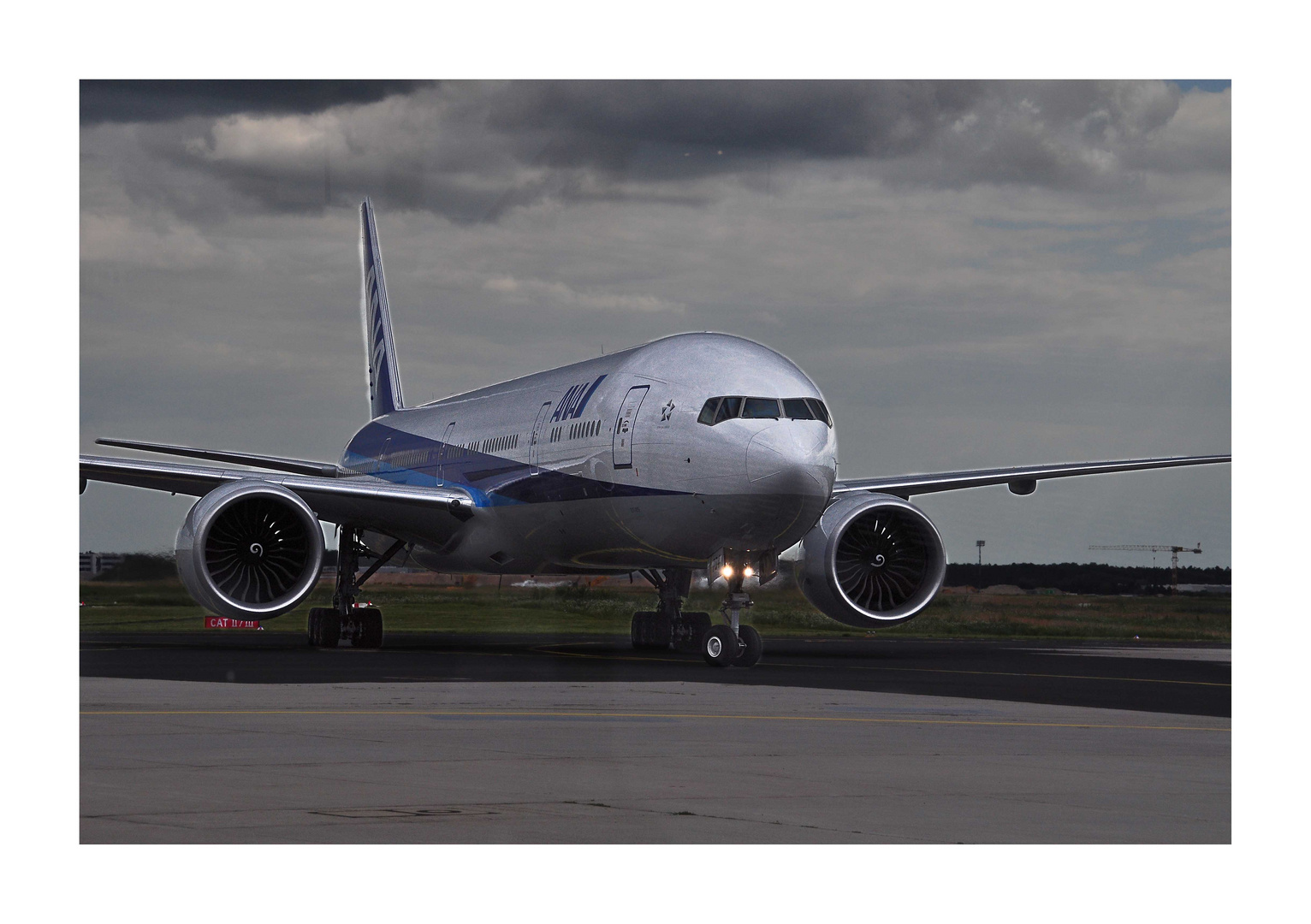 nagelneue 777-300 ETOPS der ANA in Frankfurt