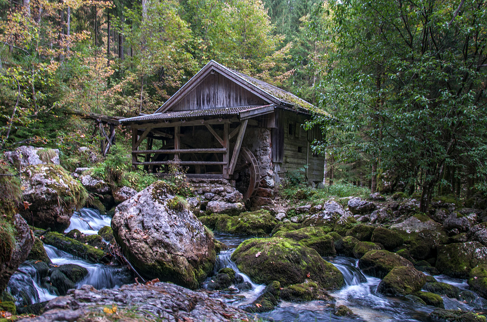 Nahe beim Gollinger Wasserfall....