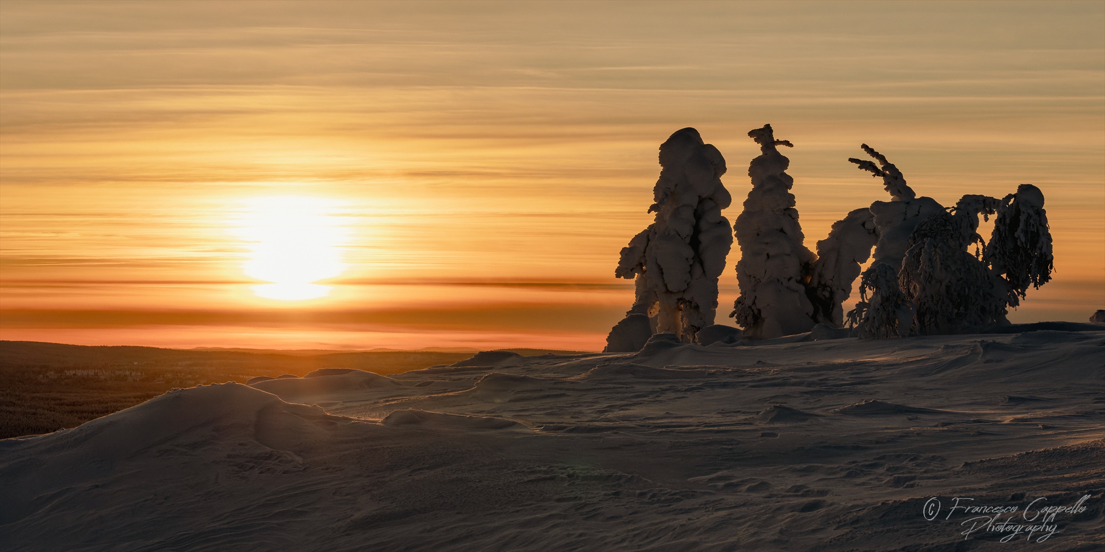 nahe dem Sonnenuntergang