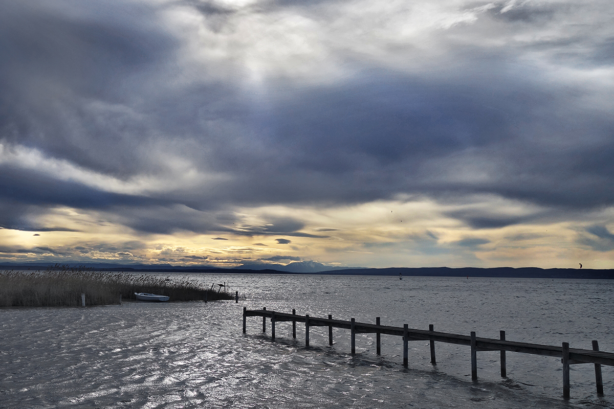 nahendes Gewitter am Neusiedlersee