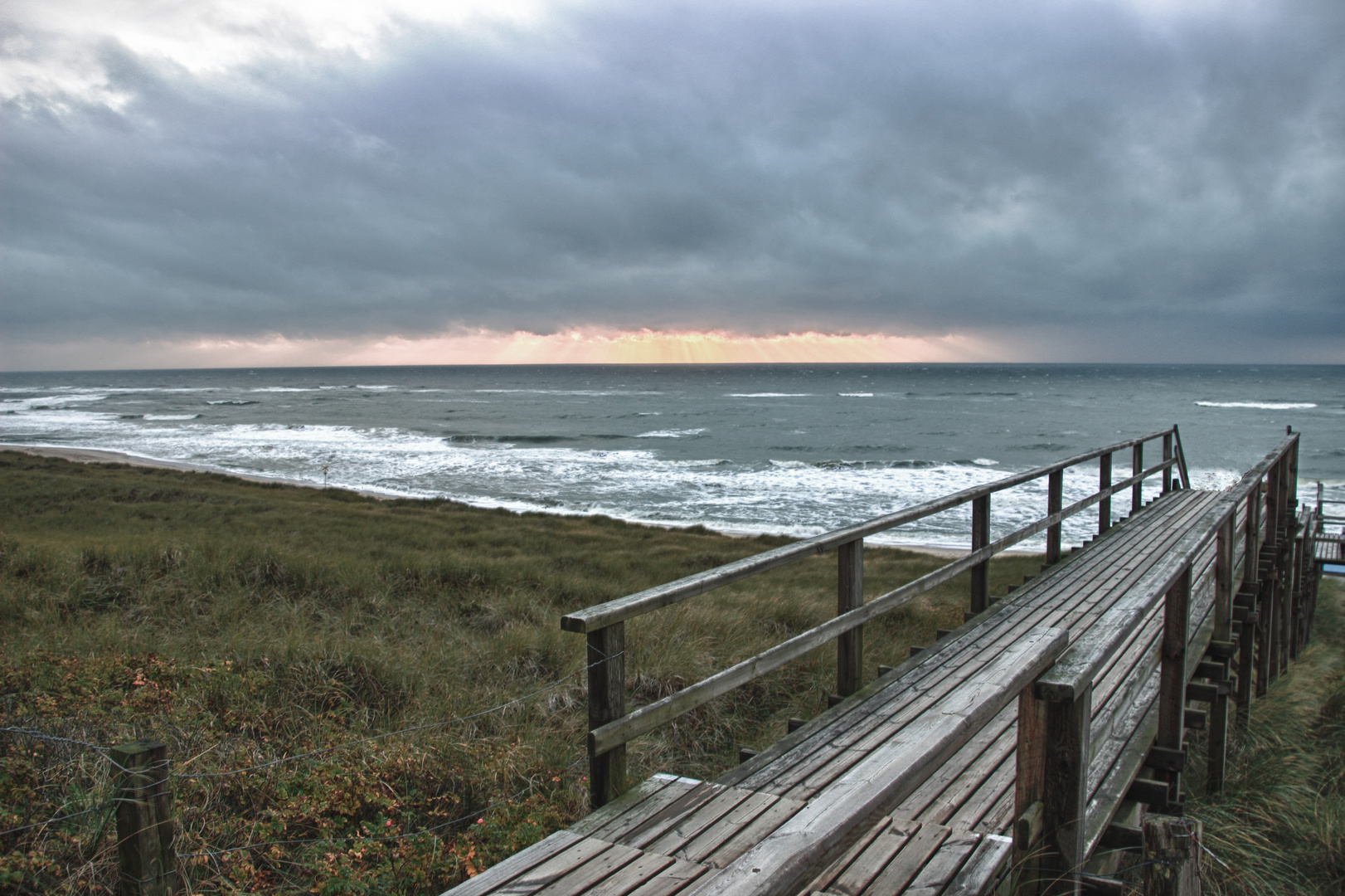 nahendes Unwetter auf Sylt