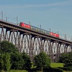 nah.sh auf der Eisenbahn-Hochbrücke bei Rendsburg