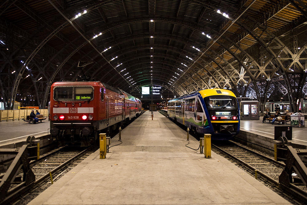 Nahverkehr in Leipzig Hbf