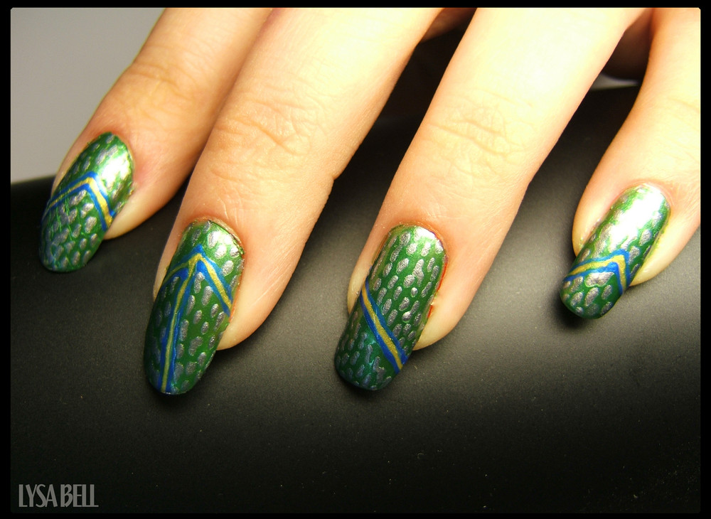 Nailart - silver points