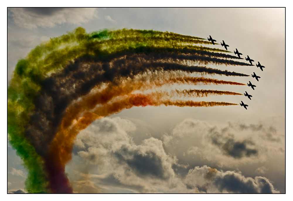 Naja..... Frecce Tricolore eben - aber das Licht passt