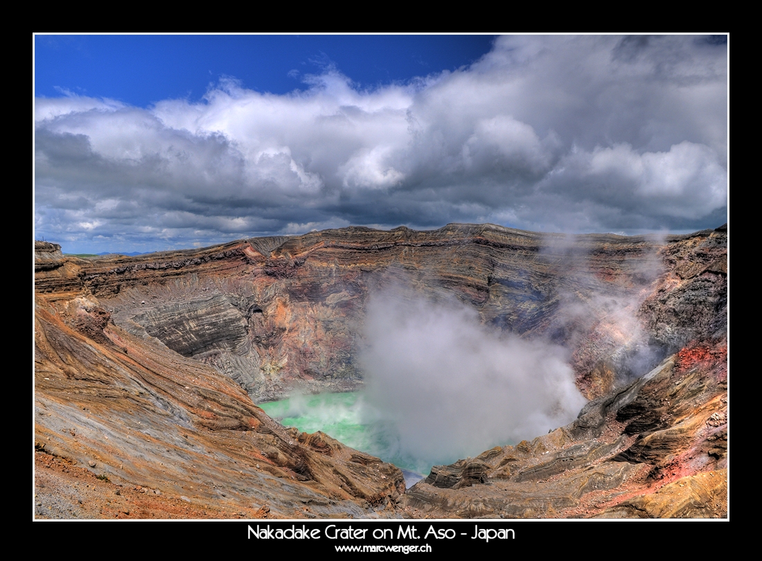 Nakadake Crater on Mt. Aso - Japan