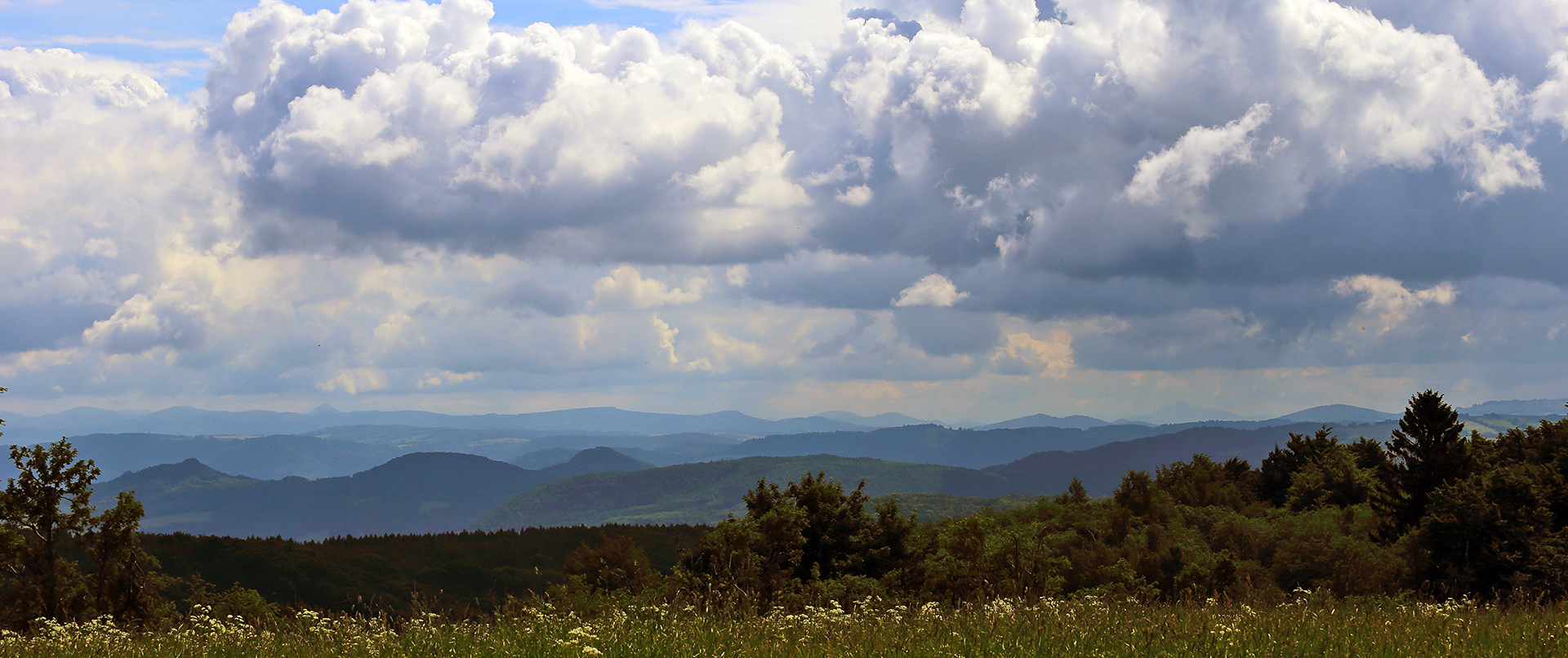 Naklerovska vysina  mit Blick nach Osten...