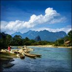 Nam Song bei Vang Vieng