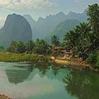 Nam Xong river near Pha Tang in northern Laos