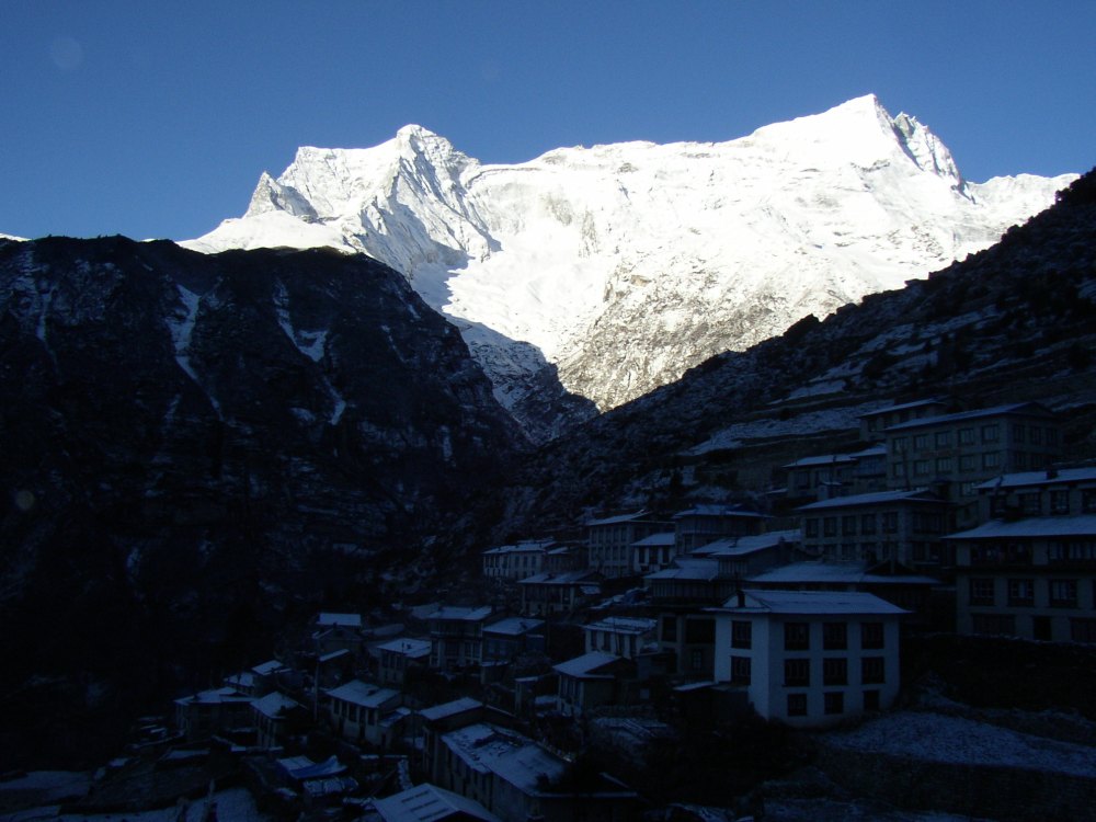 Namche Bazar am Morgen