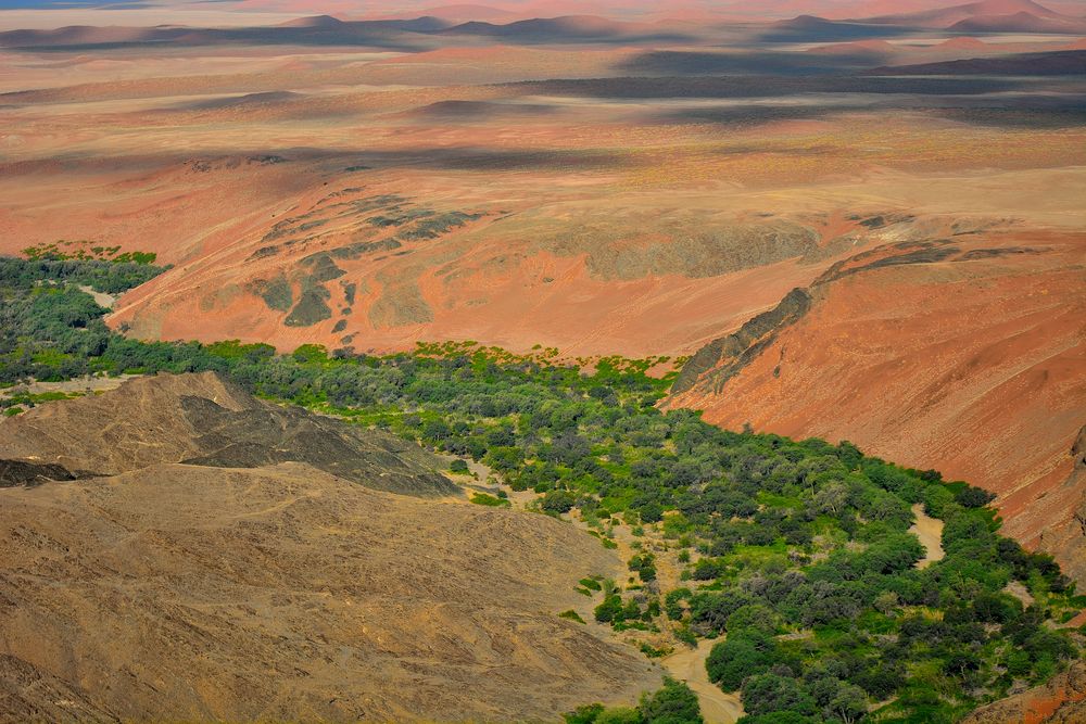 Namib Wüste aus der Luft