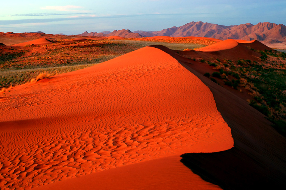 Namibia 2010: Die lange Düne im Abendlicht