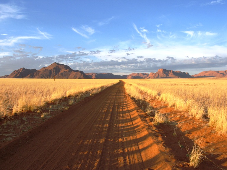 Namibia - Abendstimmung am Rande der Namib