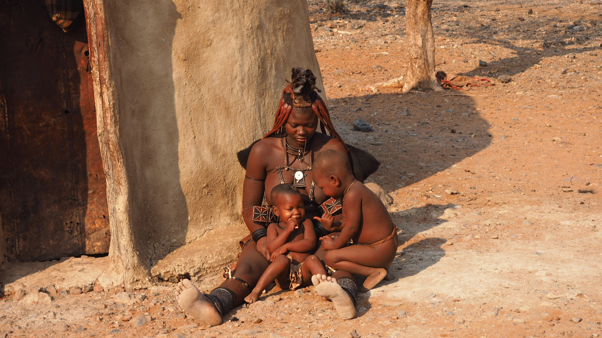 Namibia Mutter mit Kindern