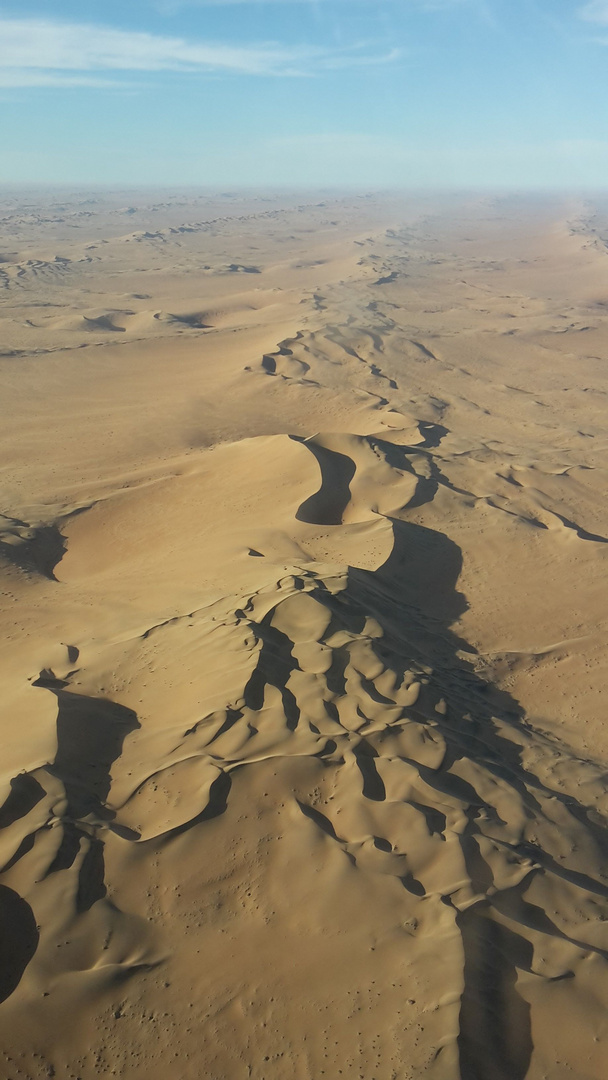 Namibia - Namib, die Dünen in einer Cessna von oben bewundert (November 2016)