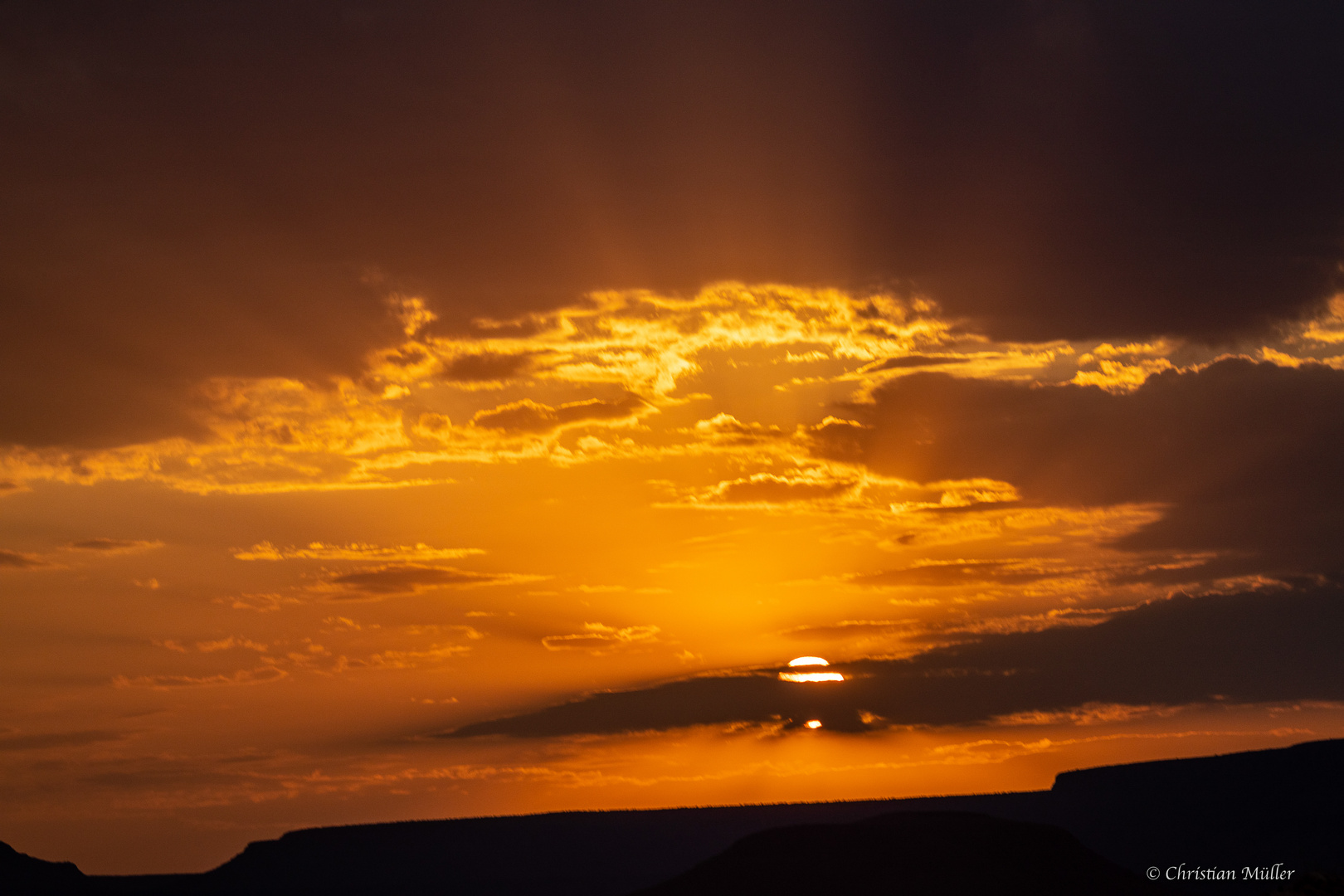 Namibia: Sonnenaufgang auf der Palmwag Lodge