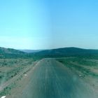 Namibia von oben - Landebahn im sicht