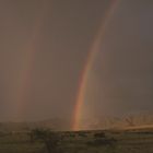 Namibia Wüste Doppelregenbogen