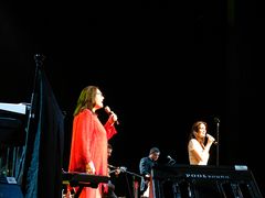 Nana Mouskouri mit ihre Tochter in der Wiener Stadthalle