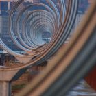 Nantes - Les cercles du hangar à banane, de jour.