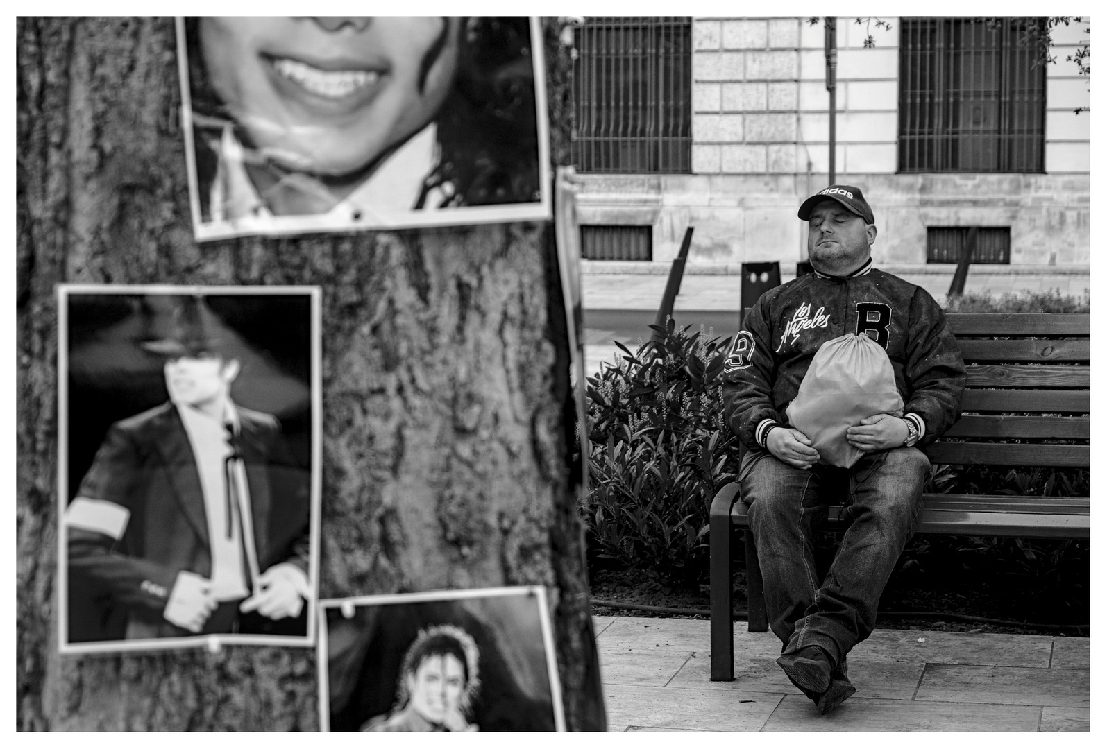 Nap at the Michael Jackson Memorial Tree