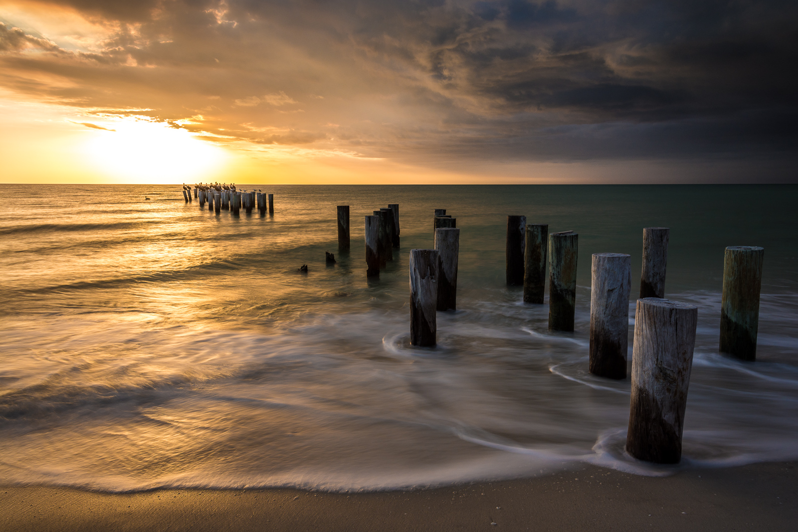 Naples Beach at sunset (USA)