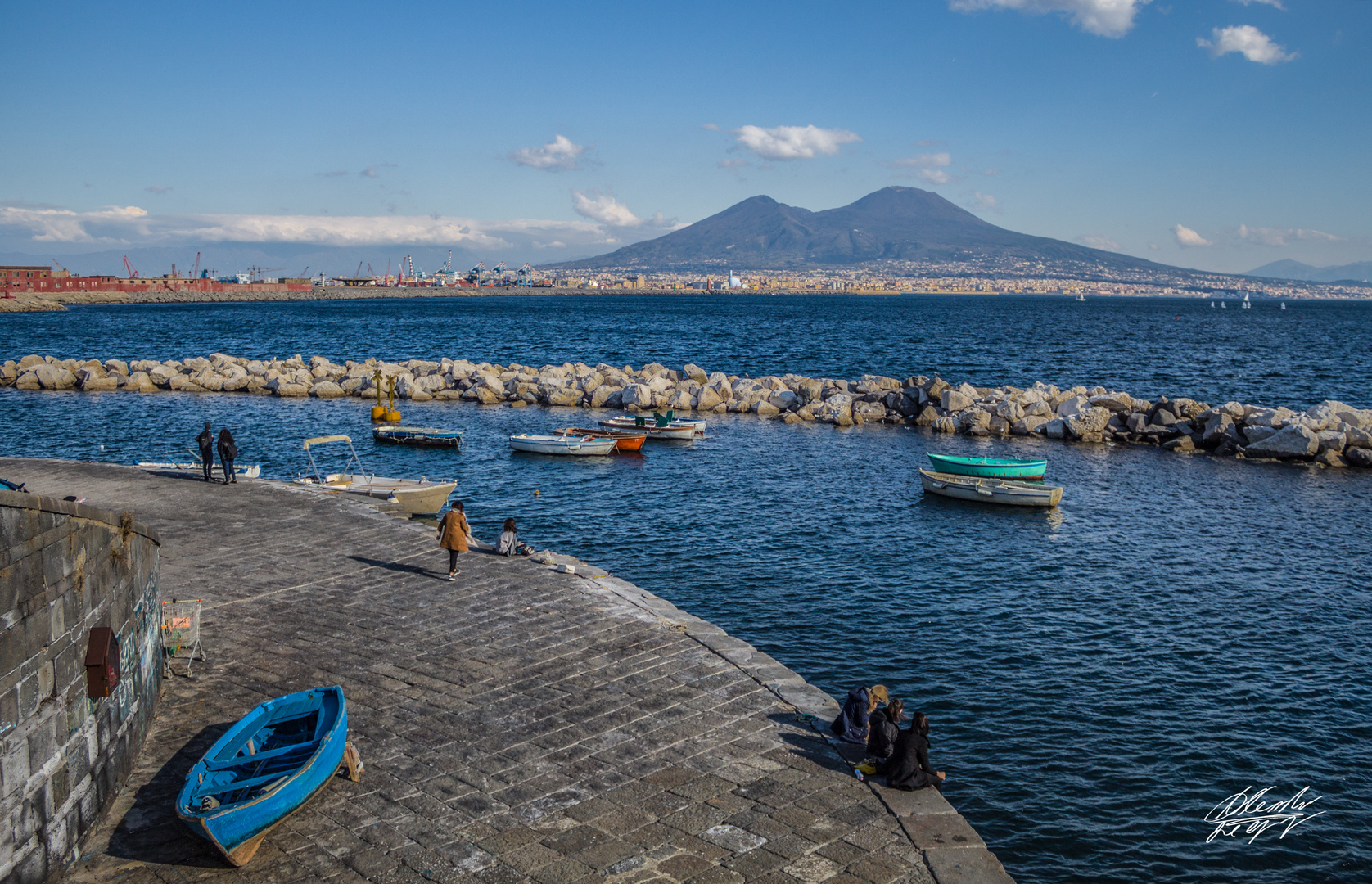 Napoli city landscape
