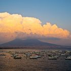 Napoli - Il Vesuvio al tramonto